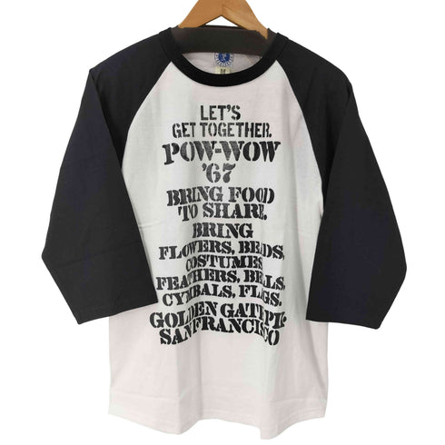 BO’S GLAD RAGS Raglan Sleeve Elbow Length Cotton Baseball Jersey メンズ M