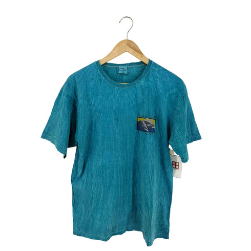 CRAZY SHIRT USA製 90S 両面プリントカットソー イルカ メンズ import:M