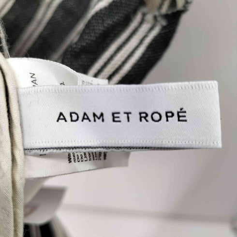 アダムエロペ Adam et Rope 22SS リネン混 ストライプノースリーブワンピース レディース FREE