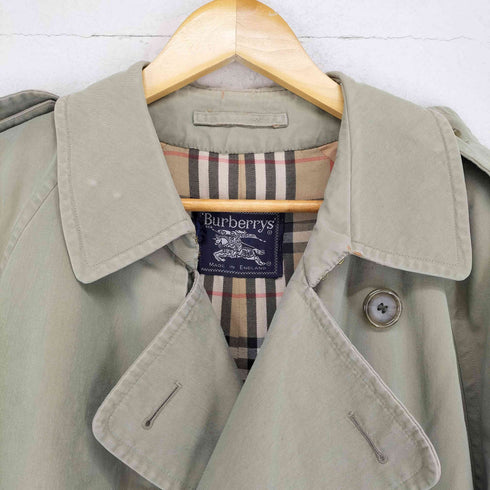 バーバリーズ BURBERRYS MADE IN ENGLAND 裏地ノヴァチェックトレンチコート メンズ 48RX