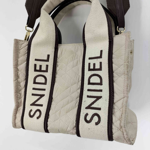 スナイデル snidel 22AW ロゴ キルティング スクエア バッグ レディース ONE SIZE