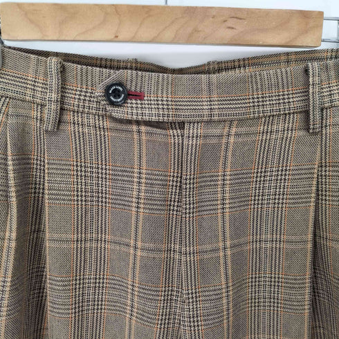 ブラックレーベルクレストブリッジ BLACK LABEL CRESTBRIDGE 2タック チェック スラックス メンズ M