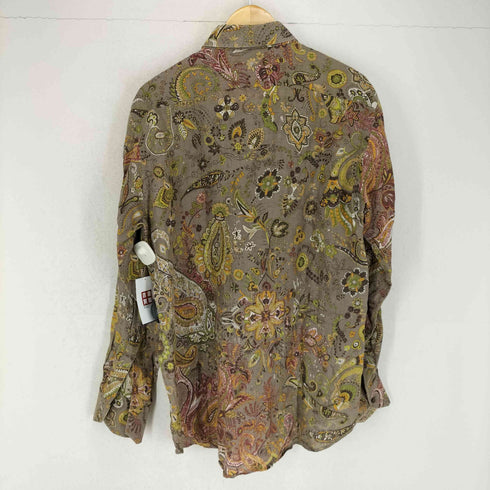 エトロ ETRO MADE IN ITALY ペイズリー柄リネンシャツ メンズ 41