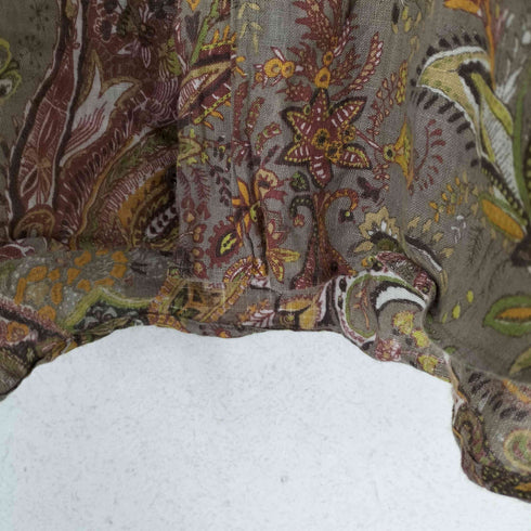 エトロ ETRO MADE IN ITALY ペイズリー柄リネンシャツ メンズ 41