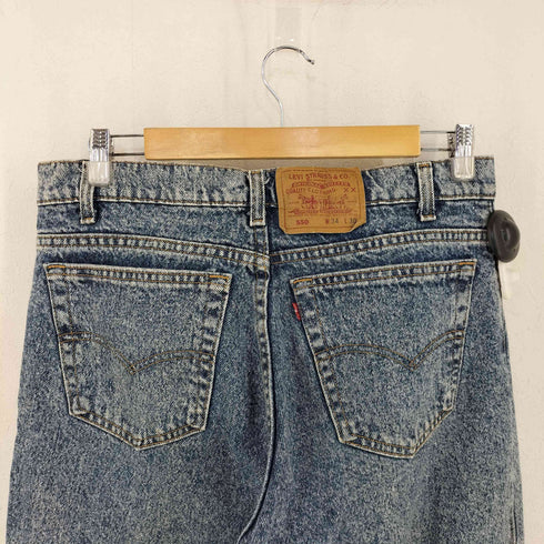 リーバイス Levis USA製 ボタン裏501刻印 550 テーパードデニムパンツ ケミカルウォッシュ メンズ 34inch