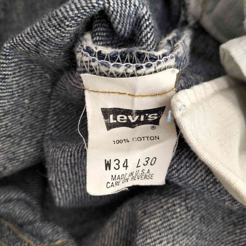 リーバイス Levis USA製 ボタン裏501刻印 550 テーパードデニムパンツ ケミカルウォッシュ メンズ 34inch