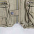 STYLISH GARMENT 裏地ブランケット レザー切替フィッシングベスト メンズ