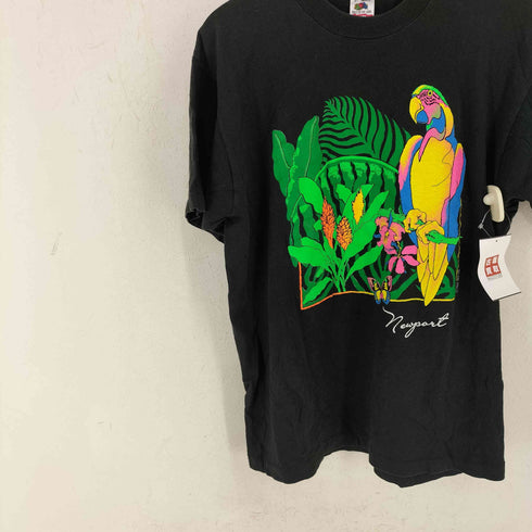 フルーツオブザルーム FRUIT OF THE LOOM フロントプリントTEE シングルステッチ コンゴインコ メンズ JPN:L