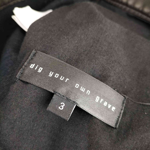 dig your own grave 2WAY LEATHER CARGO PANTS メンズ JPN:3