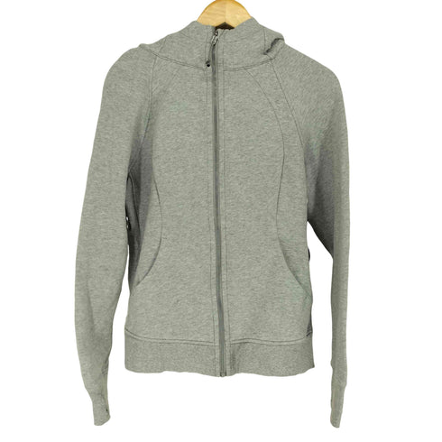 ルルレモン lululemon フードロゴ刺繍ジップパーカー レディース US:12