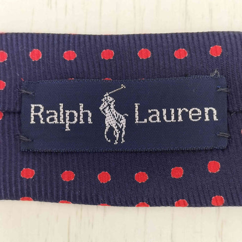 ラルフローレン RALPH LAUREN MADE BY HAND ドット シルクネクタイ メンズ