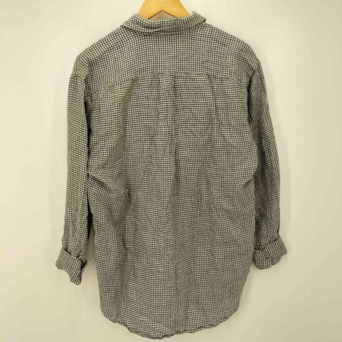 ジェイクルー J.CREW 90S 巨人タグ チェック リネン レギュラーカラー シャツ メンズ import:S