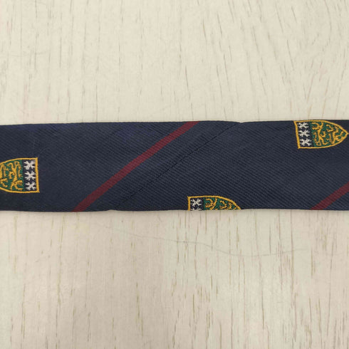 ポロバイラルフローレン Polo by RALPH LAUREN HAND MADE IN ITALY イタリア製 ストライプ エンブレム シルクネクタイ メンズ