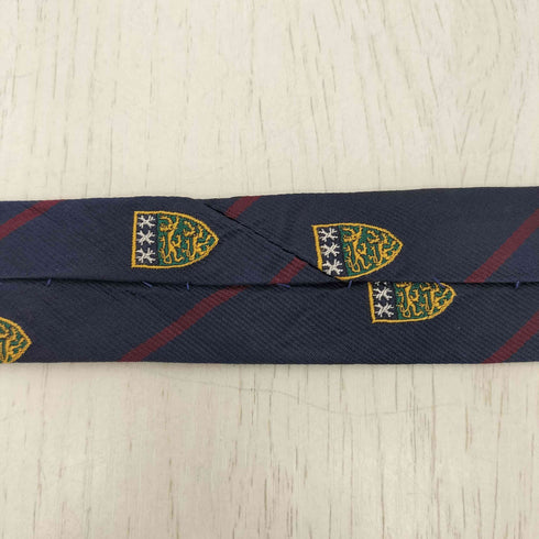 ポロバイラルフローレン Polo by RALPH LAUREN HAND MADE IN ITALY イタリア製 ストライプ エンブレム シルクネクタイ メンズ