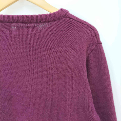 チャップスラルフローレン CHAPS RALPH LAUREN エンブレム 刺繍 コットン クルーネック ニット メンズ import:M