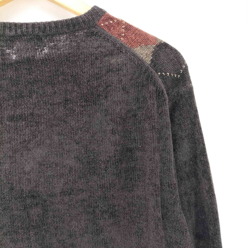 ドッカーズ DOCKERS アーガイル ベルベット クルーネック ニット メンズ import:XL