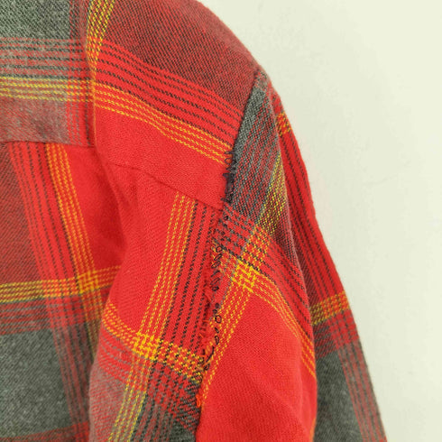 ヴァンヒューゼン VAN HEUSEN 60s VANOPRESS タータンチェックシャツ メンズ 16-16 1/2