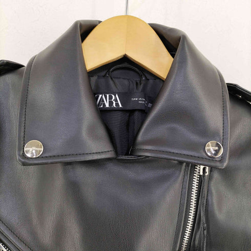 ザラ ZARA FAUX LEATHER JACKET レディース import:M