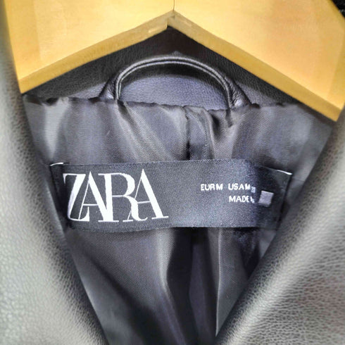 ザラ ZARA FAUX LEATHER JACKET レディース import:M