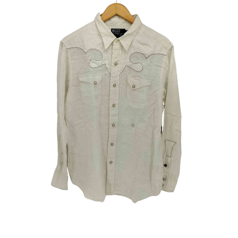 ポロバイラルフローレン Polo by RALPH LAUREN 00S DENVER WESTERN リネン ウエスタンシャツ メンズ import:L