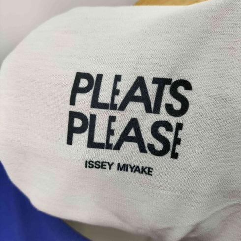 プリーツプリーズイッセイミヤケ PLEATS PLEASE ISSEY MIYAKE 23SS ICEBERG 水面プリントショートスリーブTシャツ レディース