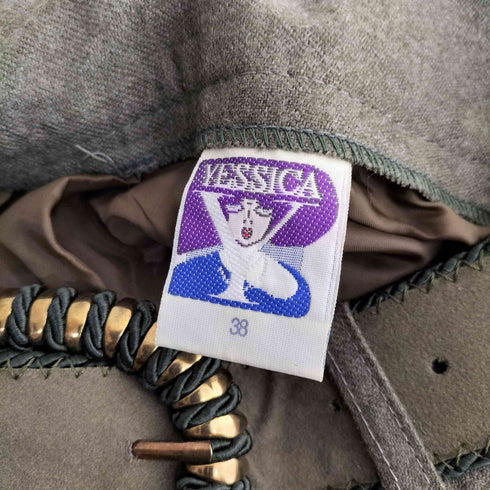 YESSICA ベルテッド ウールスカート レディース 38