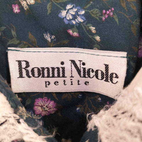 RONNI NICOLE 小花柄 ビッグカラーワンピース レディース