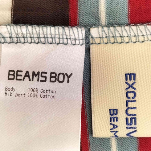 ビームスボーイ BEAMS BOY マルチボーダー キャミソールワンピース レディース