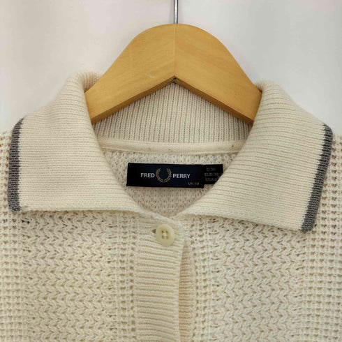 フレッドペリー FRED PERRY 別注 カラー カーディガン レディース UK:10