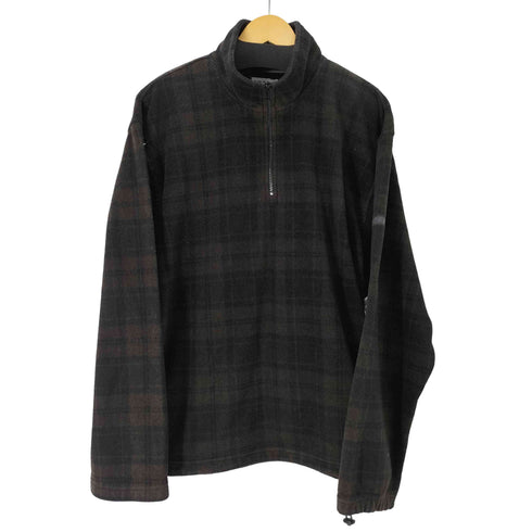 IZOD チェック ハーフジップフリースジャケット メンズ JPN:XL