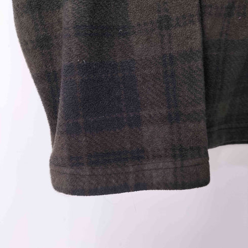 IZOD チェック ハーフジップフリースジャケット メンズ JPN:XL