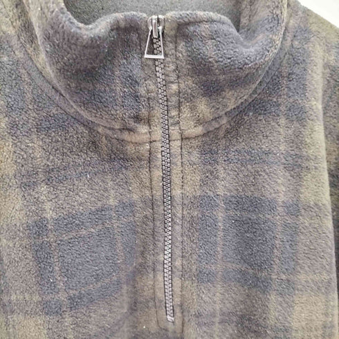 IZOD チェック ハーフジップフリースジャケット メンズ JPN:XL