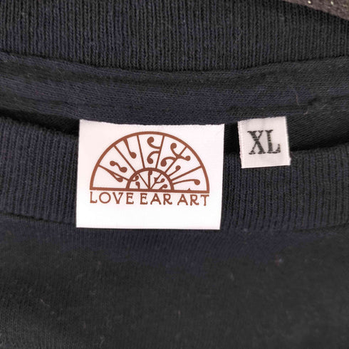 LOVE EAR ART 刺繍クルーネックTシャツ メンズ JPN:XL