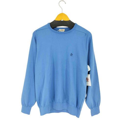 マンシングウェア Munsingwear コットンサドルショルダー クルーネックセーター メンズ JPN:M