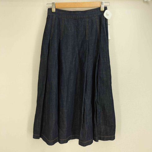 マッキントッシュフィロソフィー MACKINTOSH PHILOSOPHY コットンリネンデニムプリーツスカート レディース JPN:36