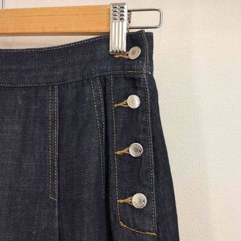 マッキントッシュフィロソフィー MACKINTOSH PHILOSOPHY コットンリネンデニムプリーツスカート レディース JPN:36