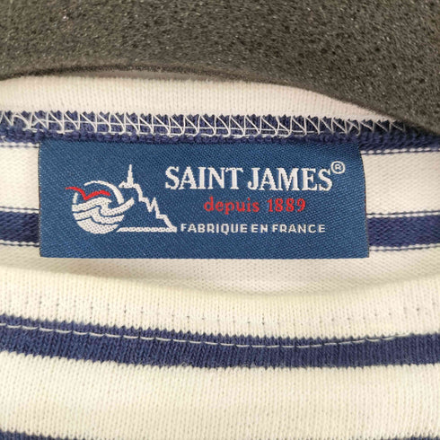 セントジェームス SAINT JAMES ボーダーバスクシャツ メンズ M