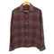 ヴァンヒューゼン VAN HEUSEN 70S ウール混 シャドーチェック L/S オープンカラーシャツ メンズ 15 1/2