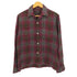 ヴァンヒューゼン VAN HEUSEN 70S ウール混 シャドーチェック L/S オープンカラーシャツ メンズ 15 1/2