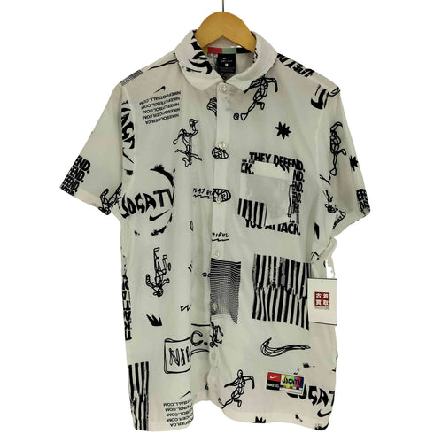 ナイキ NIKE 21SS F.C. Dri-FIT サッカー トップ 総柄 S/S シャツ メンズ import:L