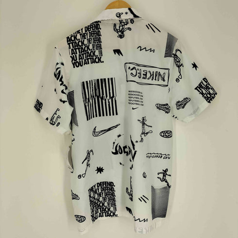 ナイキ NIKE 21SS F.C. Dri-FIT サッカー トップ 総柄 S/S シャツ メンズ import:L