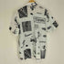 ナイキ NIKE 21SS F.C. Dri-FIT サッカー トップ 総柄 S/S シャツ メンズ import:L
