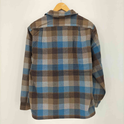 ペンドルトン PENDLETON 70S USA製 チェックボードシャツ 好配色 メンズ JPN:L