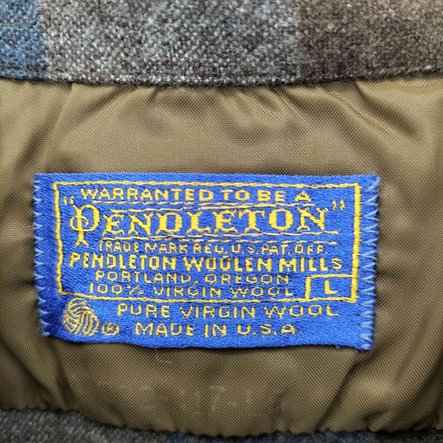 ペンドルトン PENDLETON 70S USA製 チェックボードシャツ 好配色 メンズ JPN:L