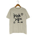 Pick you プリント Tシャツ メンズ
