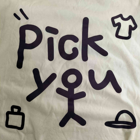 Pick you プリント Tシャツ メンズ