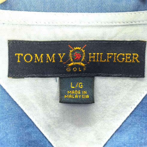 トミーヒルフィガーゴルフ TOMMY HILFIGER GOLF ロングスリーブ ボタンダウンシャツ メンズ import:L
