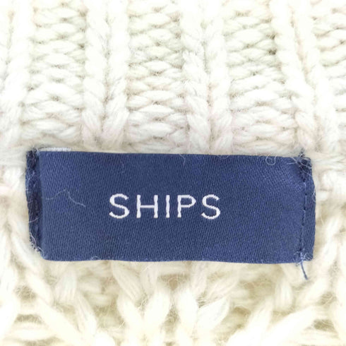 シップス SHIPS アラン ジップ カーディガン レディース
