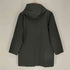 マーガレットハウエル MARGARET HOWELL 16AW レザードローコード 比翼ボタン フーデッド モッズ コート メンズ import:S