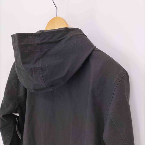 マーガレットハウエル MARGARET HOWELL 16AW レザードローコード 比翼ボタン フーデッド モッズ コート メンズ import:S